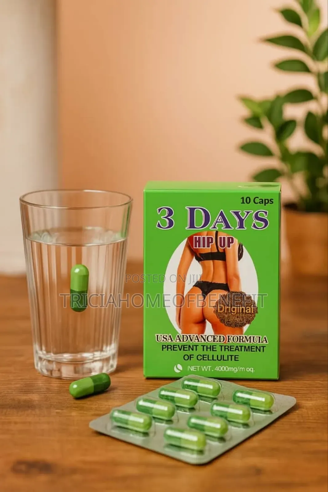 3 Days Hip Up – Natural Hip Butt Enhancement Capsules