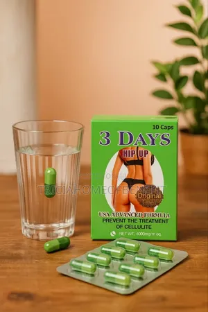 🌿 3 Days Hip Up – Natural Hip & Butt Enhancement Capsules