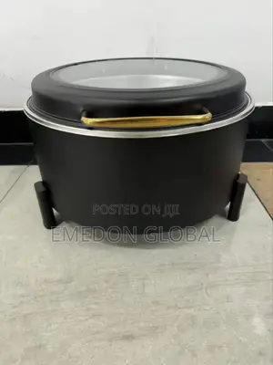 Quality Notch Luxury Black Chaffing Dish