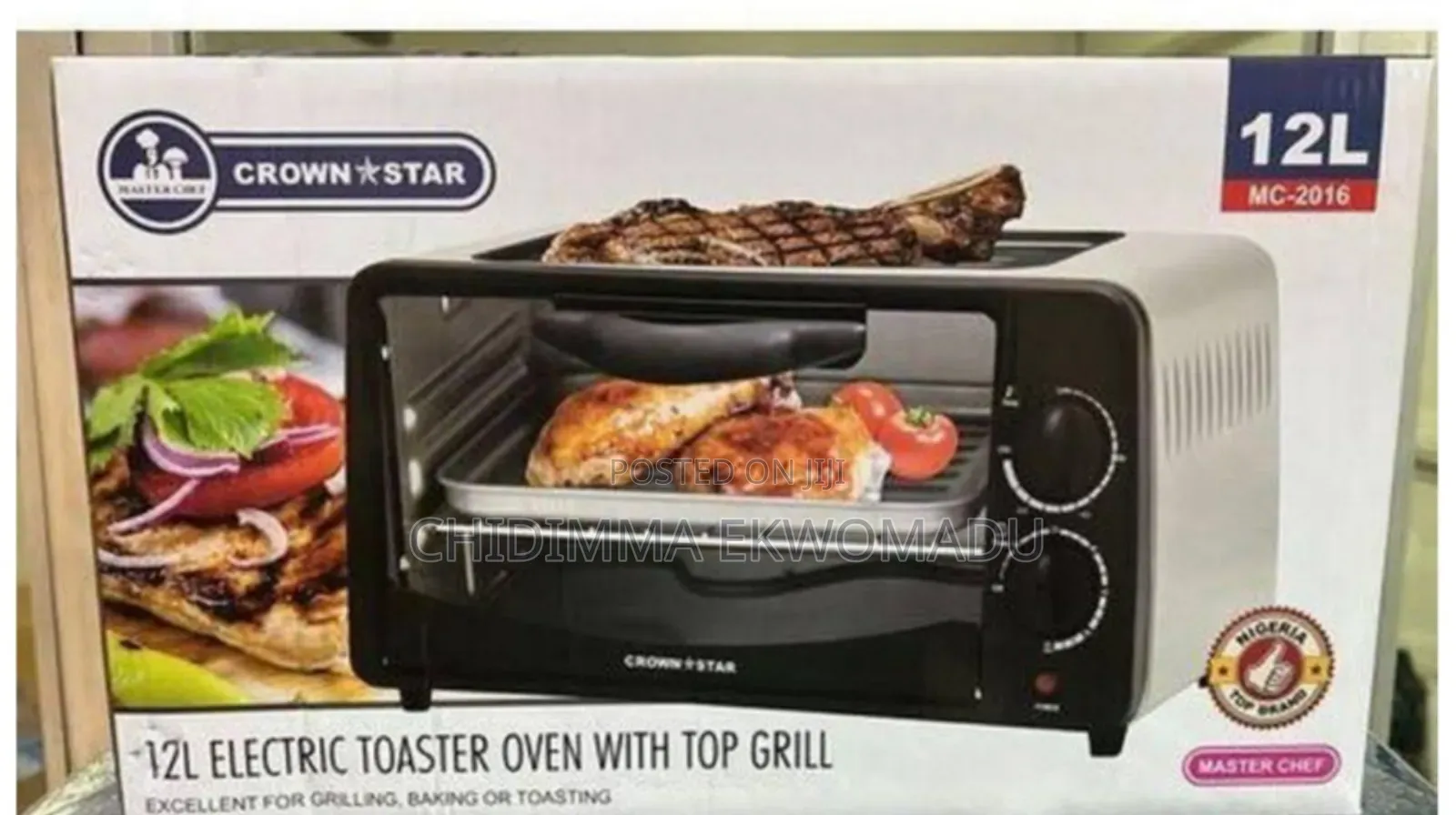 12l Master Chef Quality Electric Oven