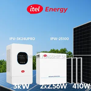 3kw/24v+2.5kwh/24v Lithium+410w Panel