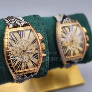 Franck Muller Quality Mengenuine Leather Strap Wristwatch