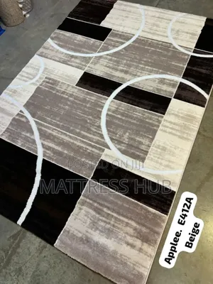 Applee Beige Turkish Centre Rug 5ft by 7ft