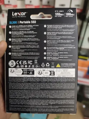 Lexar Sl300 SSD 2tb 1050mbs Portable