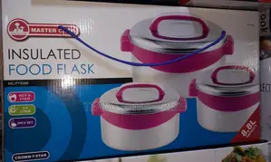 3 Set Master Chef Insulated Food Flask 8.8l Capacity