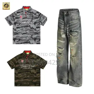 *Quality Camo Top Jeans Combo*