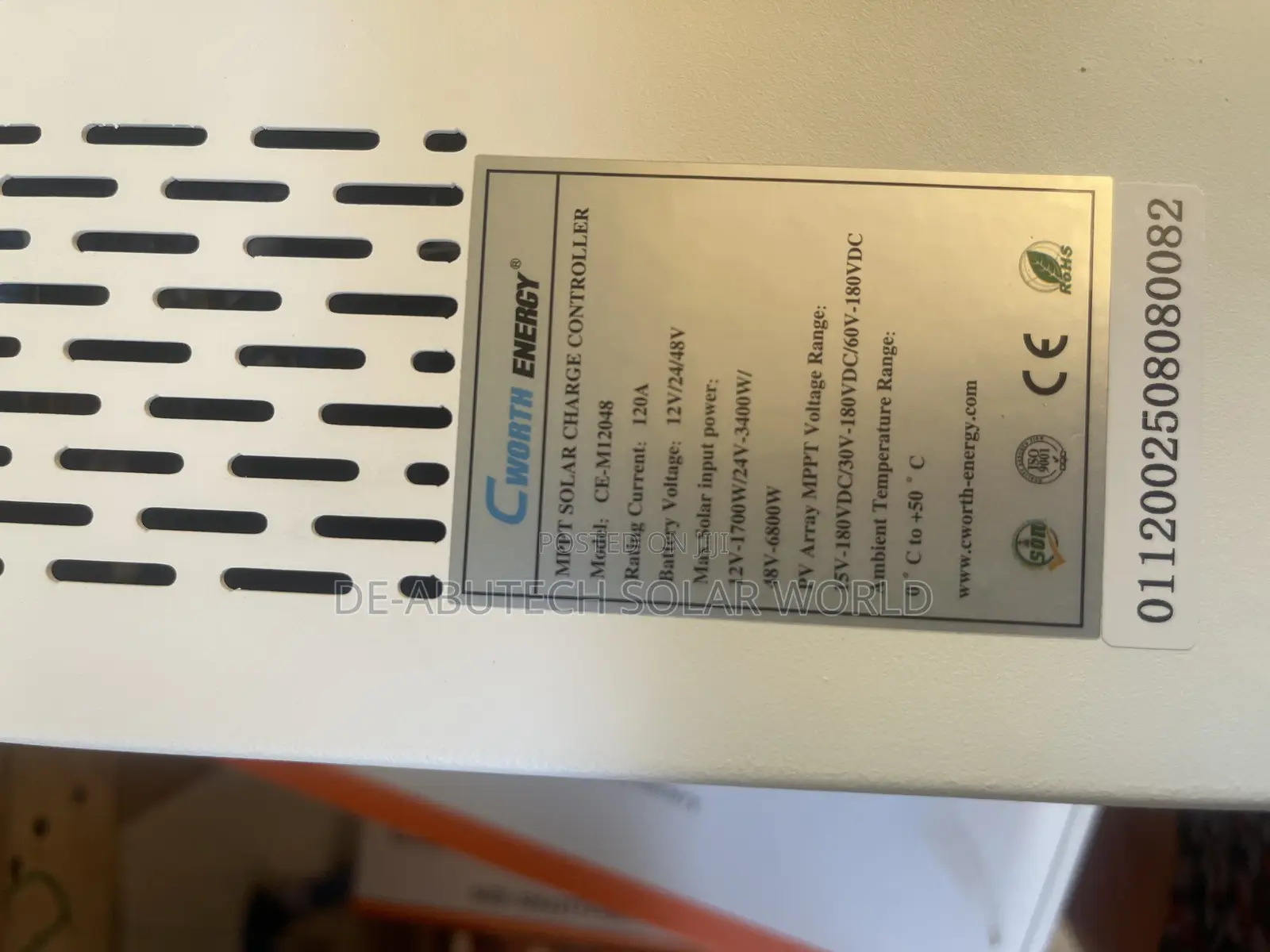 120 Ah Cworth Charge Controller