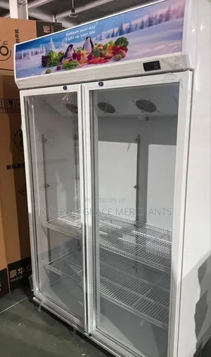 Industrial 2 Doors Upright Display Chiller.