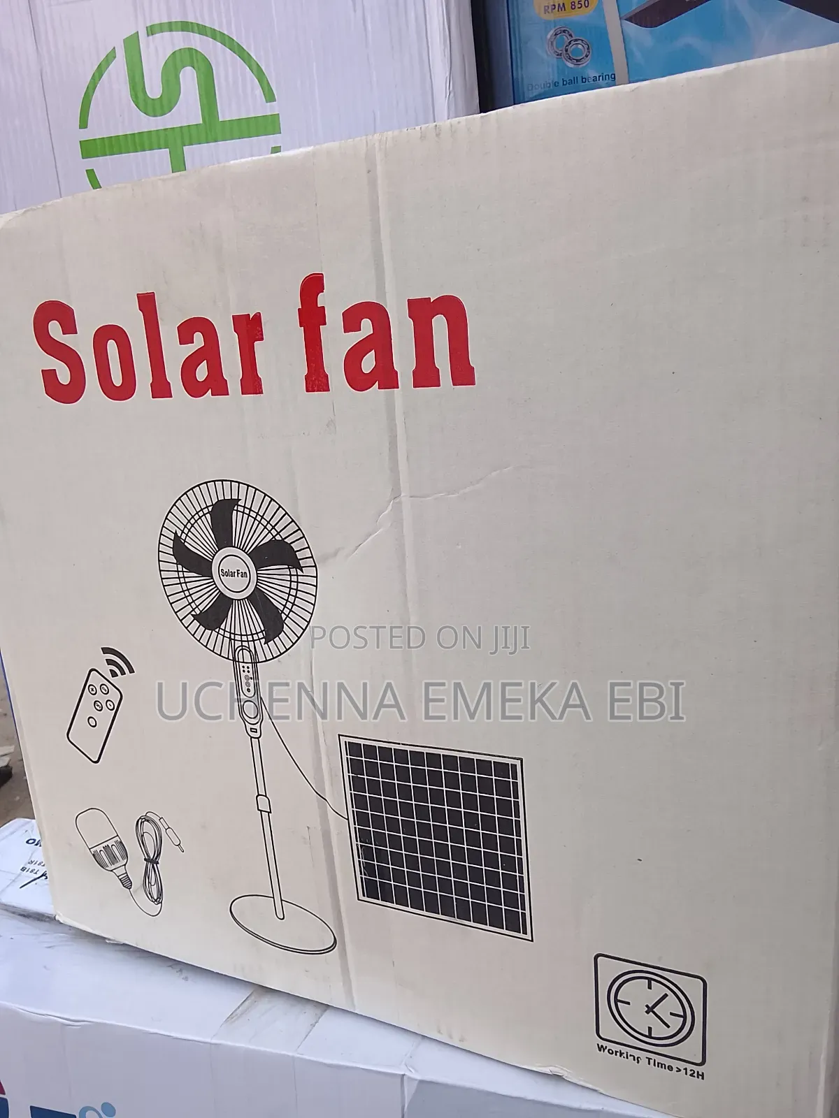 Standing Solar Fan