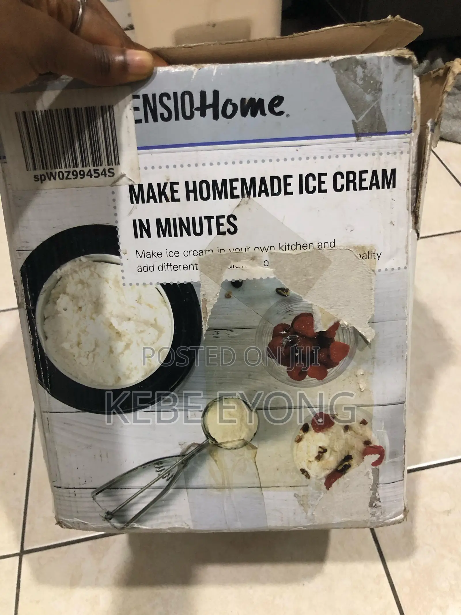 Sensio Home Ice Cream Maker
