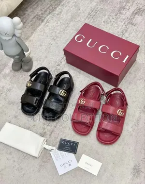 Original Gucci Luxe Slide* 37 -42 Color: Red And Black* Fully Boxed*