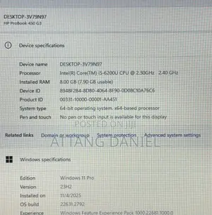 Laptop HP ProBook 450 G3 8GB Intel Core i5 HDD 500GB