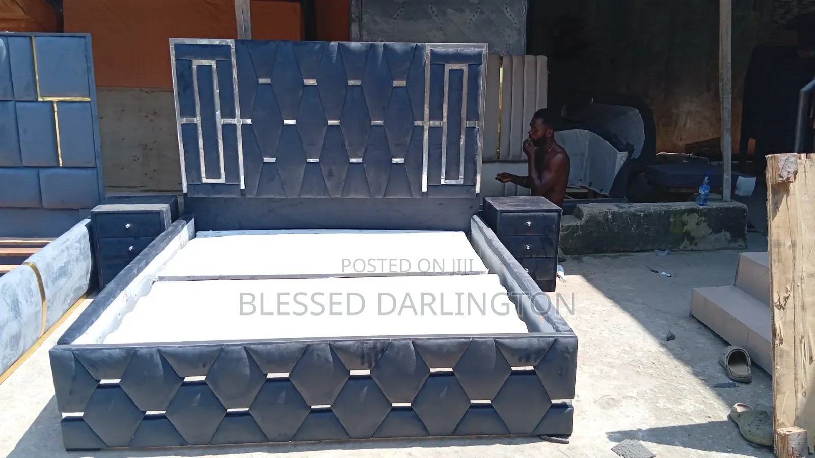 High Quality Silver 6/6 Bed Frame
