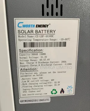 15kwh Cworth Lithium-Ion Battery