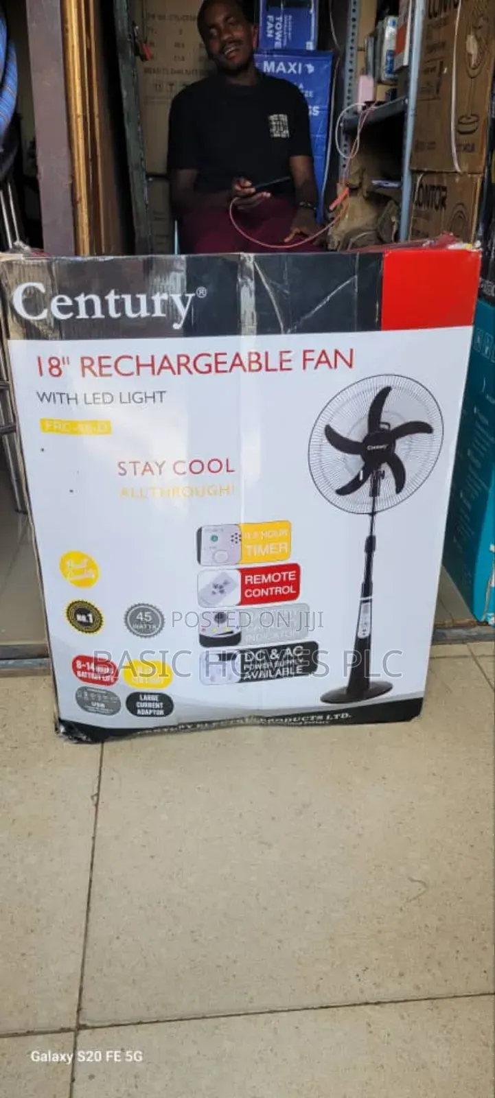 Century Rechargeable Fan