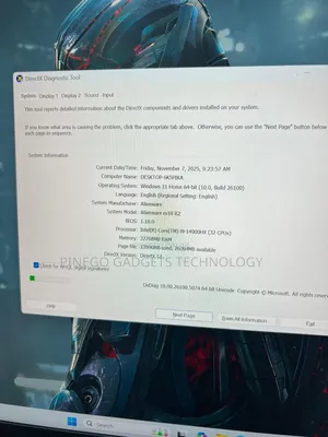 Laptop Dell Alienware M18 R2 32GB Intel Core I9 SSD 1T