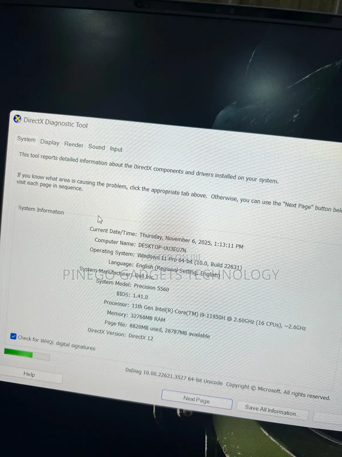 Laptop Dell Precision 5570 32GB Intel Core I9 SSD 512GB