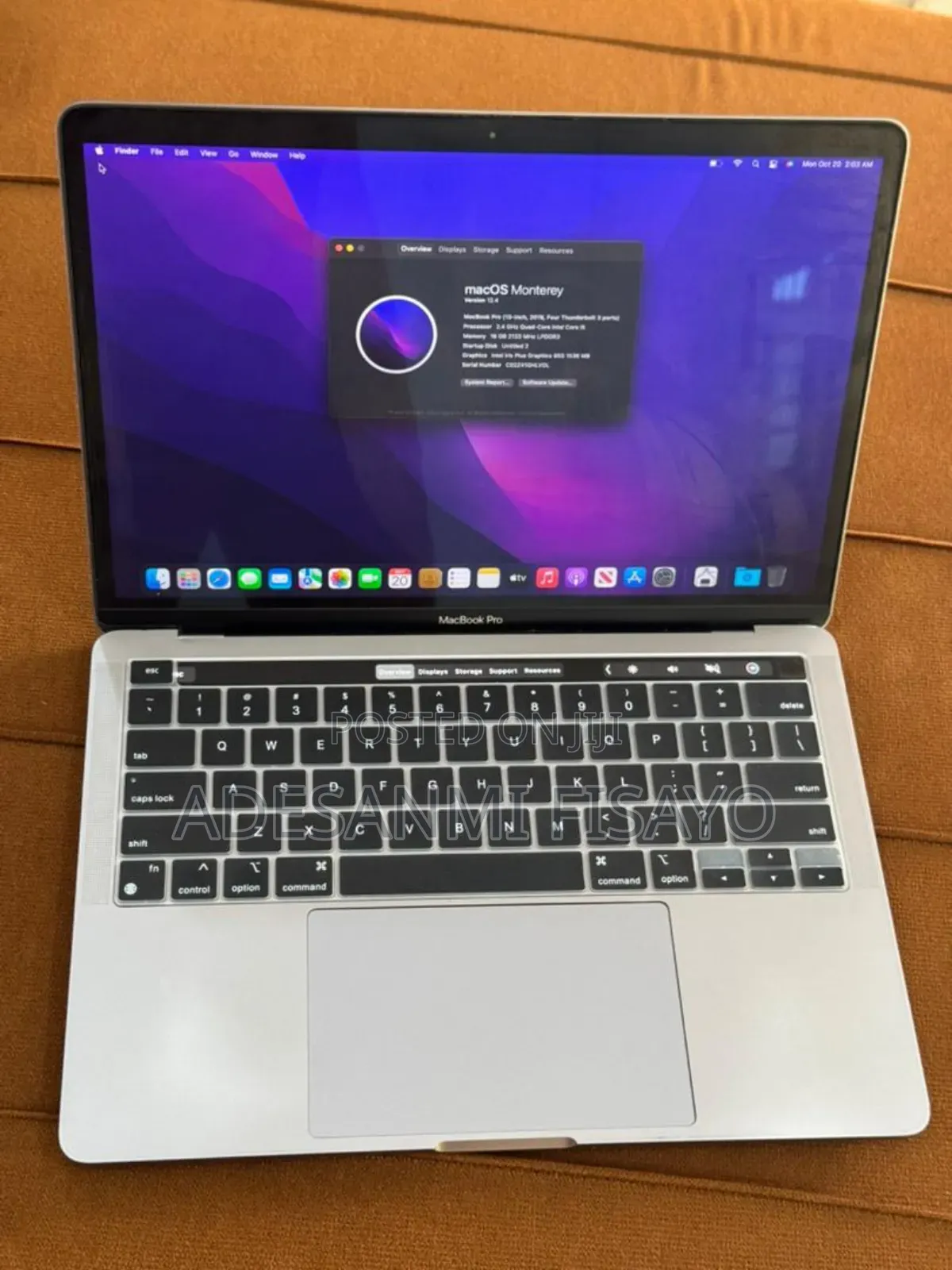 Laptop Apple MacBook Pro 2019 16GB Intel Core i5 SSD 512GB