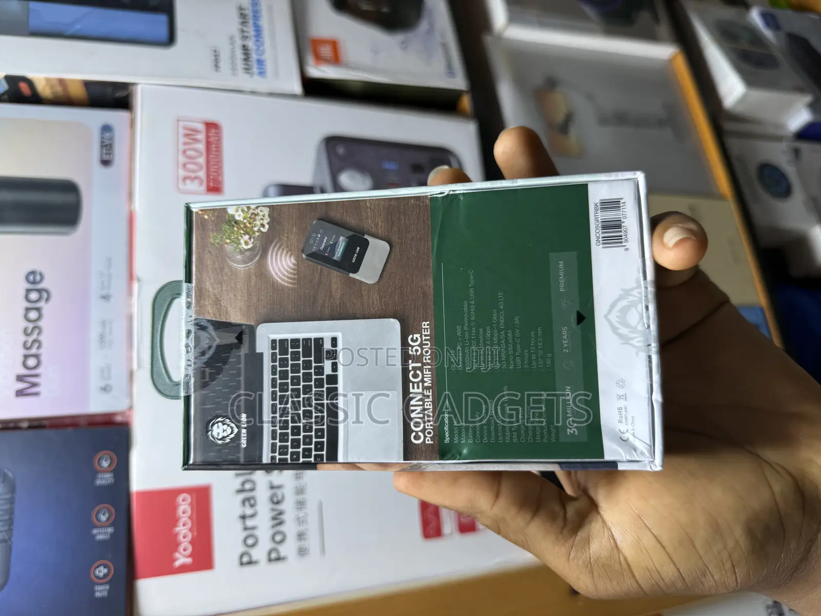Green Lion Connect 5g Portable Mifi Router - Black