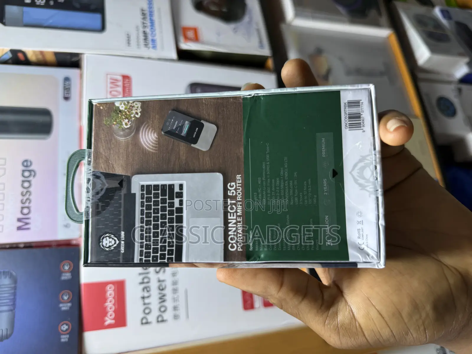 Green Lion Connect 5g Portable Mifi Router - Black