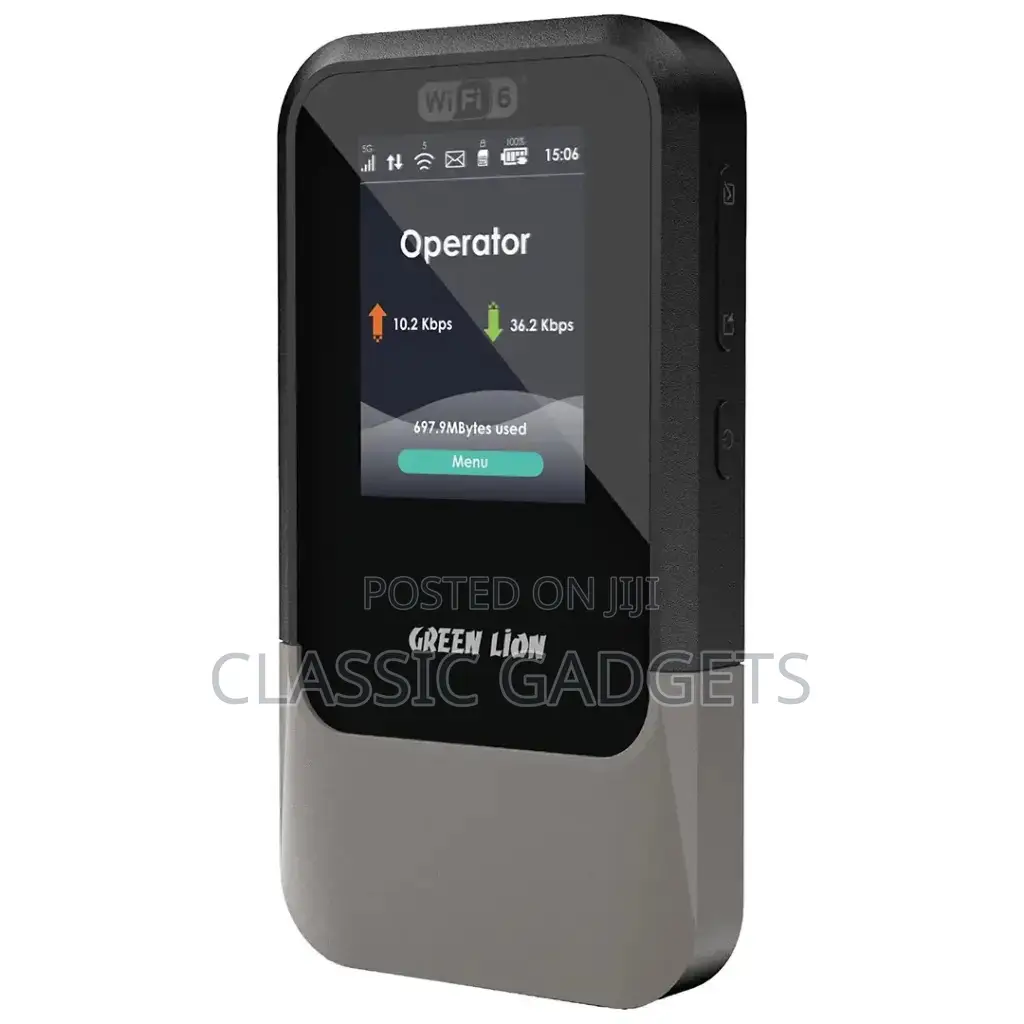 Green Lion Connect 5g Portable Mifi Router - Black