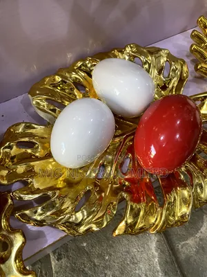 Ceramic Gold-Plated With Coloured Ball Centre Table Decorations