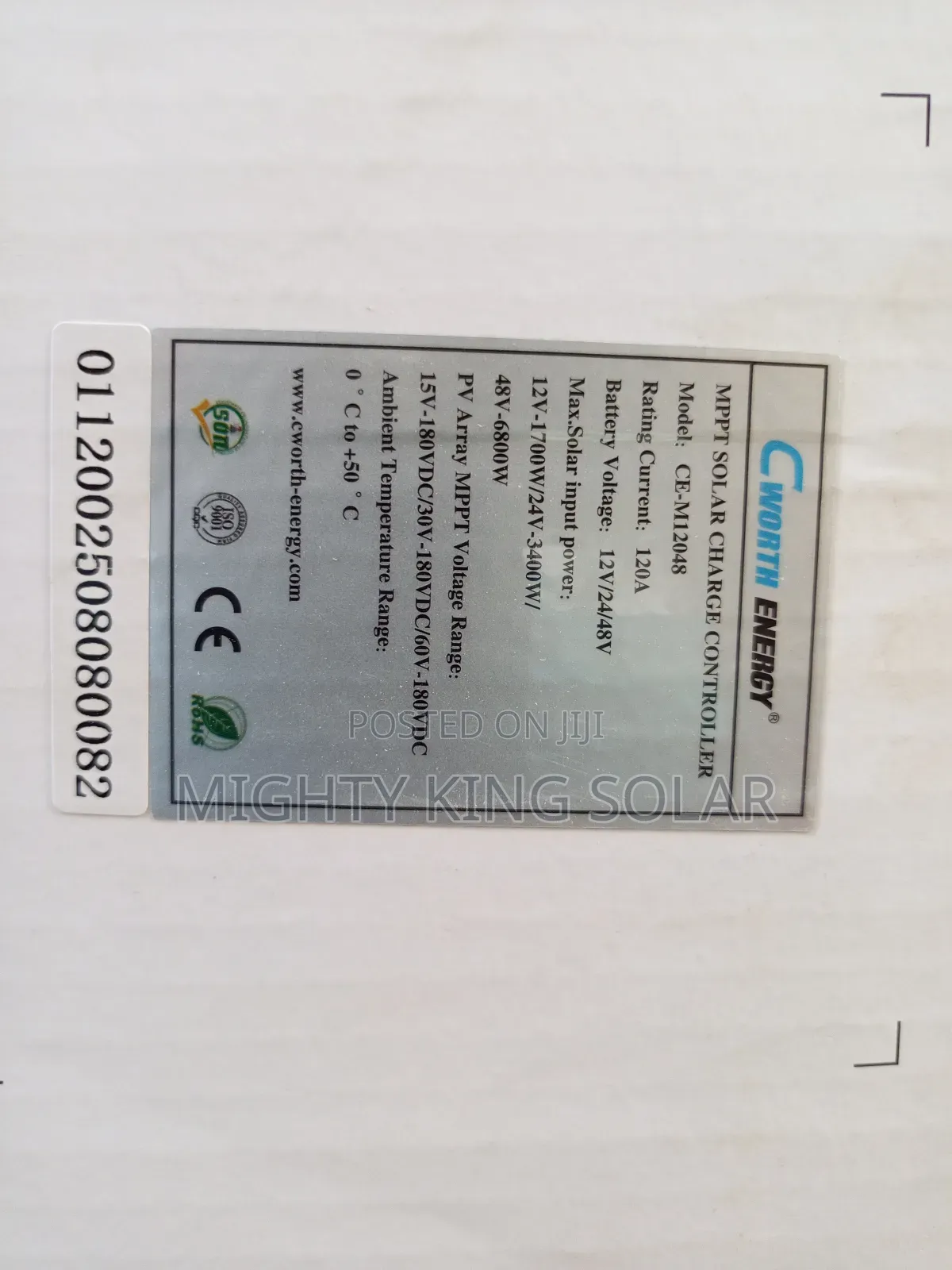 120a 48v Cworth Charging Control