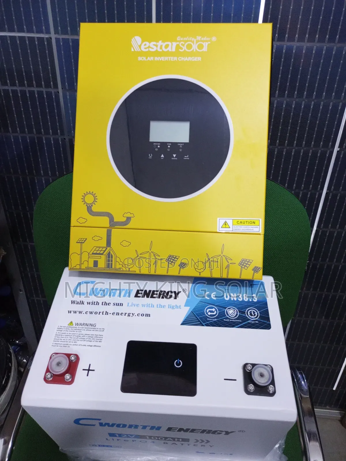 All in One Restar Solar Solar Generator With Cworth Energy Lithium Iro