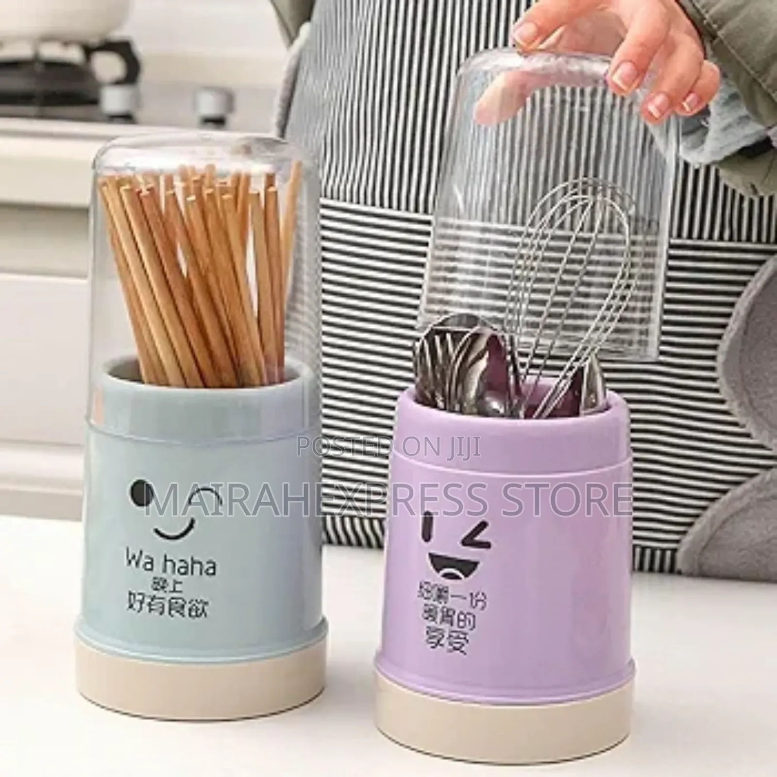 Cute Spoons/Chopsticks Straw Holder