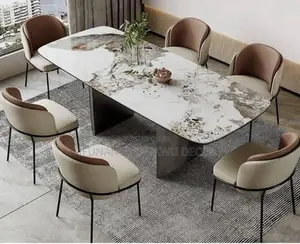 Marble Dining Table With Six Strong Chairs/Dining Set