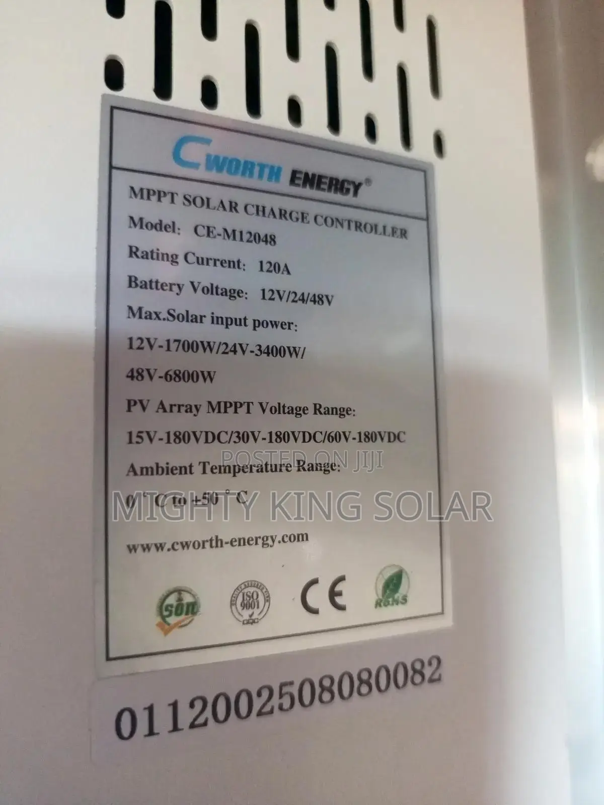 120a Cworth Energy Charging Control