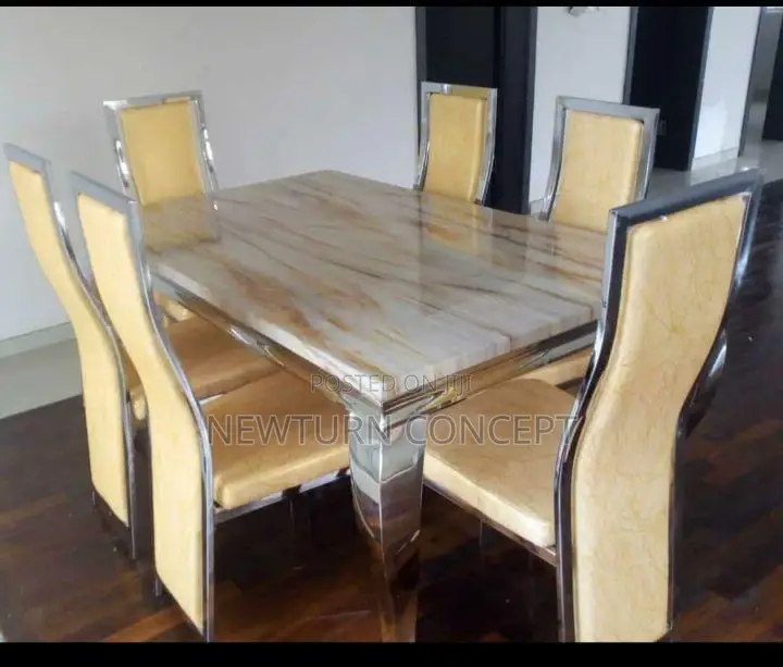 6 Seater’S Marble Dining Set