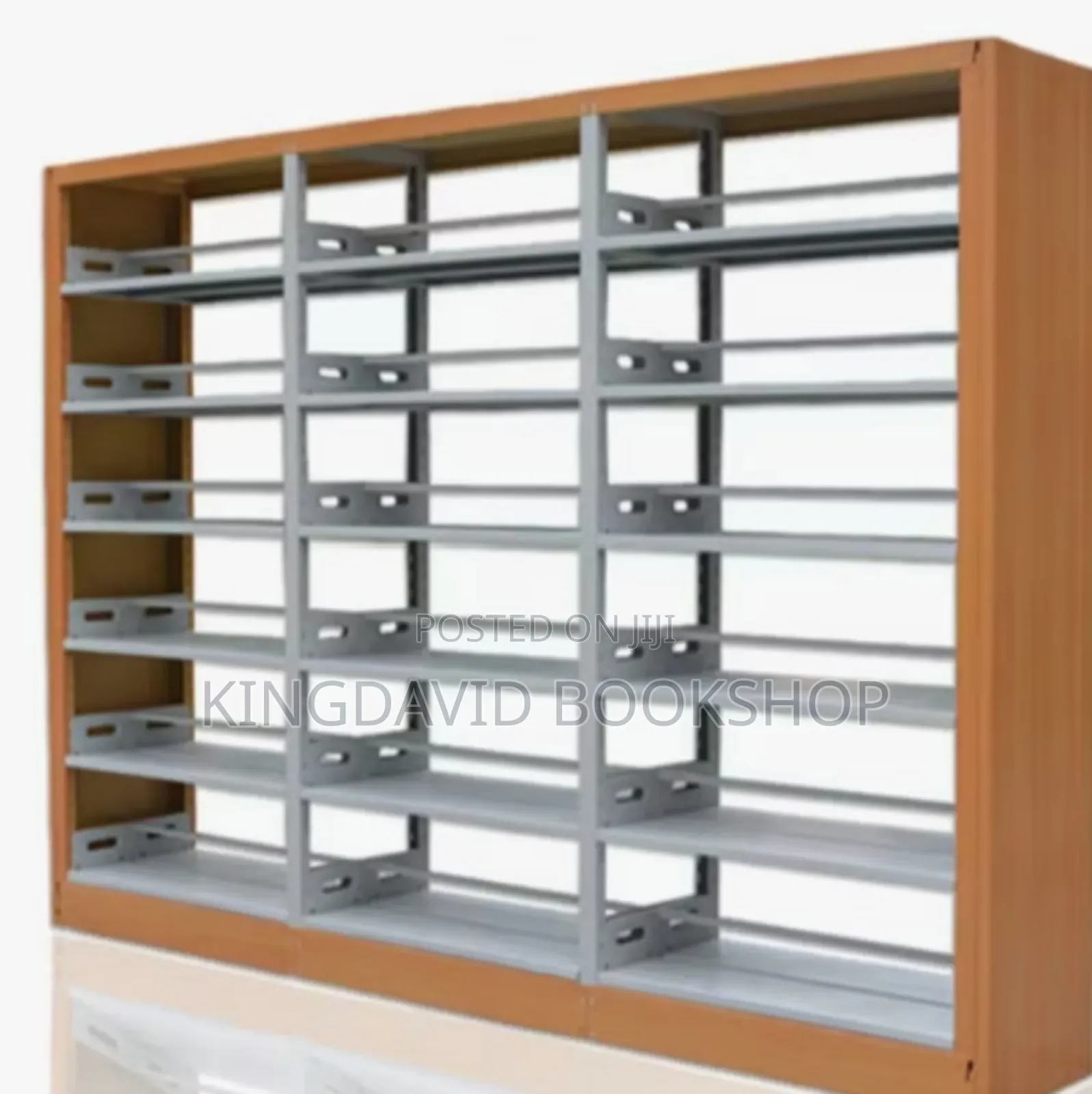 3 in 1 Double - Sided Steel Bookshelf.