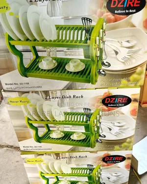 Dzire 2 Layer Strong Plate Rack,