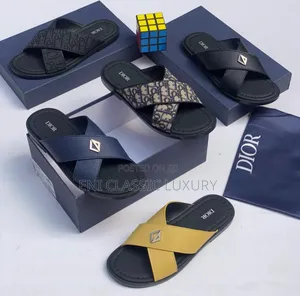 Pure Quality Luxury Men's Slippers Dior Well Banded Package