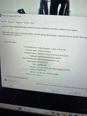 Laptop MSI GF75 Thin 16GB Intel Core I7 SSD 512GB