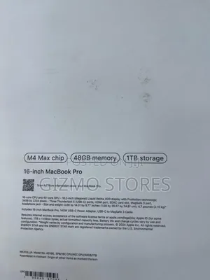 New Apple MacBook Pro 2024 M4 Max 16-Inch 48GB Apple M4 Max SSD 1T