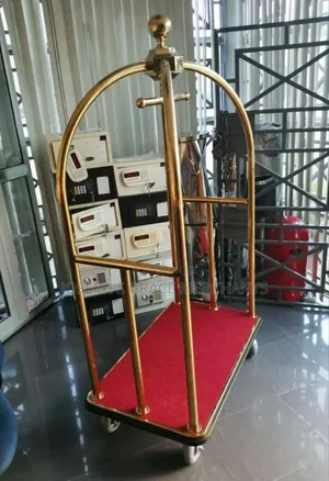 Golden Hotel Luggage Trolley.