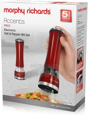 Accents Electronic Salt and Pepper Mill - Black