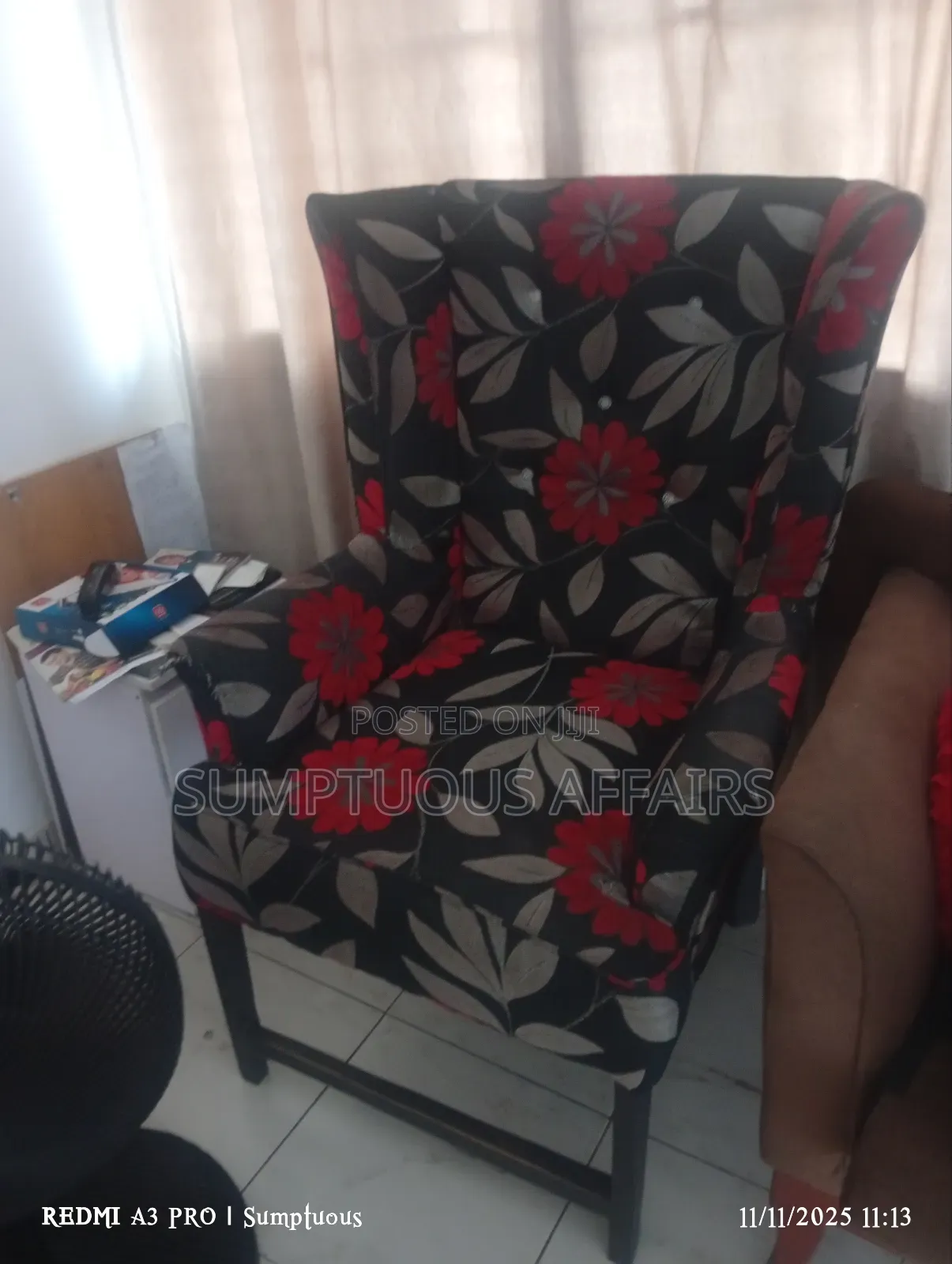 Single Chair, Center Table and Side Stool