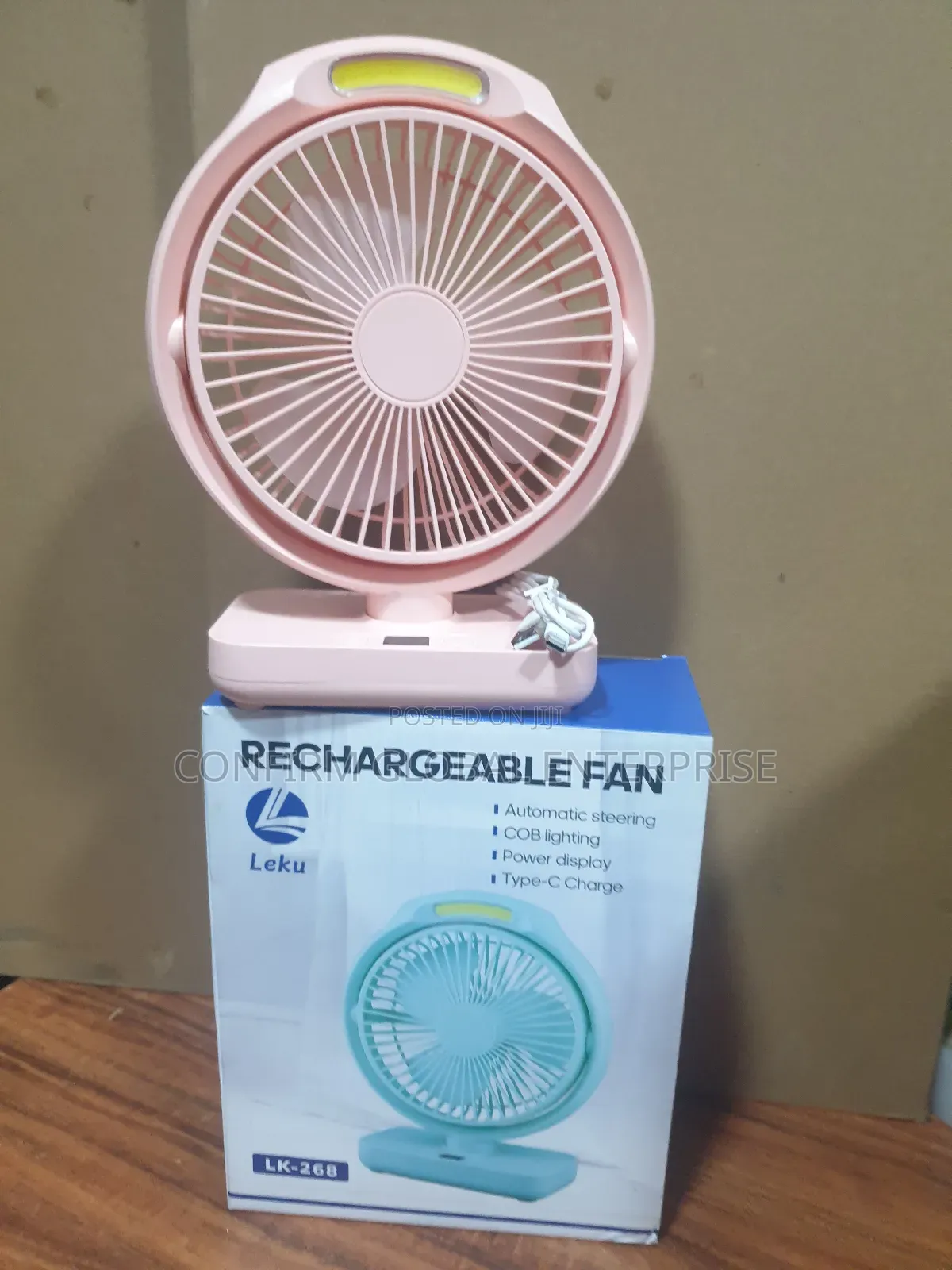 Portable Rechargeable Table Fan