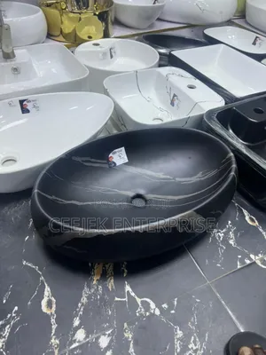 Marble Black Contertop Basin