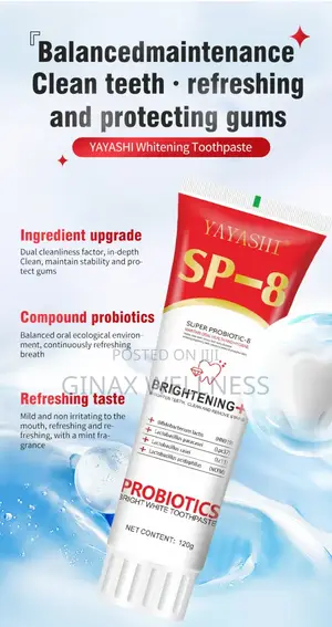 Yayashi Sp-8 Probiotic Toothpaste (120g)