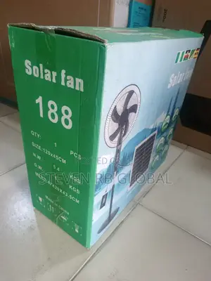 16-Inch Rechargeable Solar Fan + Solar Panel (Top-188)