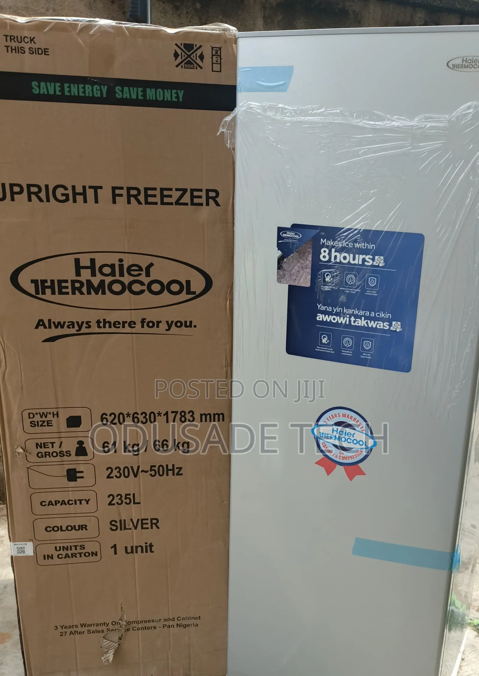 Haier Thermocool Upright Freezer 235l Front