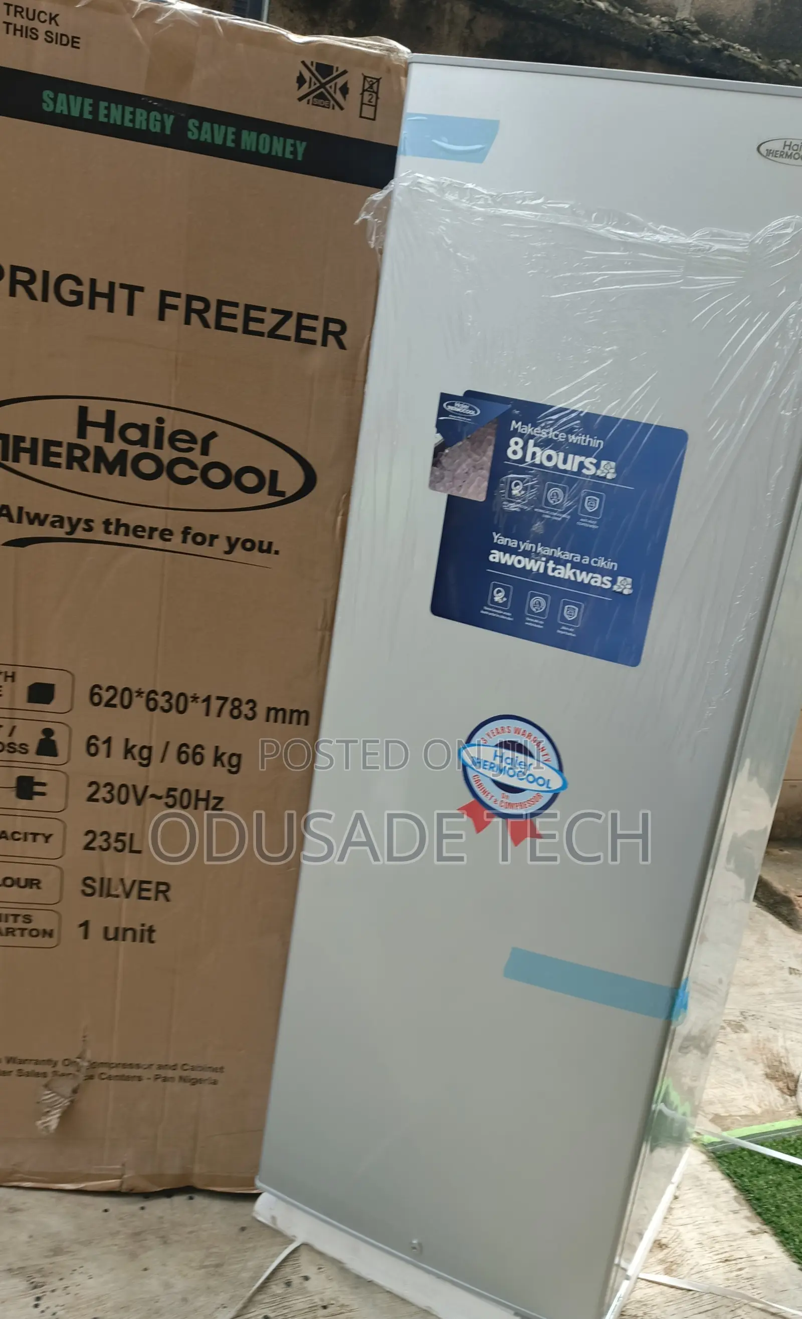 Haier Thermocool Upright Freezer With Shelves