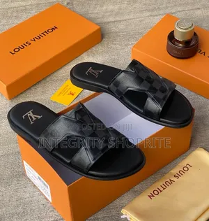 All Black Louis Vuitton Slip-On