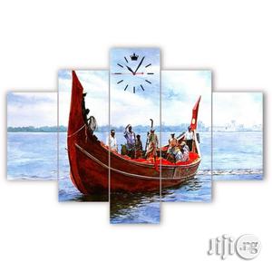 Sailing Boat 5 Piece Canvas Frame