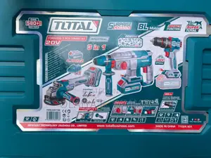 Total Cordless 3pcs Combo Kit – Hammer, Grinder Impact Drill 4.0ah×2