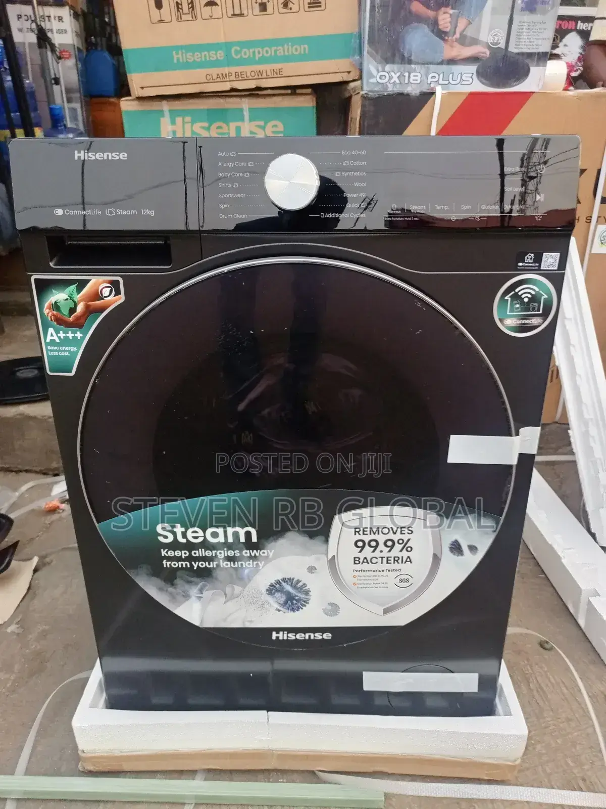Hisense 12kg Front Load Smart Washing Machine (Model: Wf5s1243bt)
